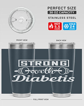 strog with diabetis Style 11#- diabetes- Tumbler