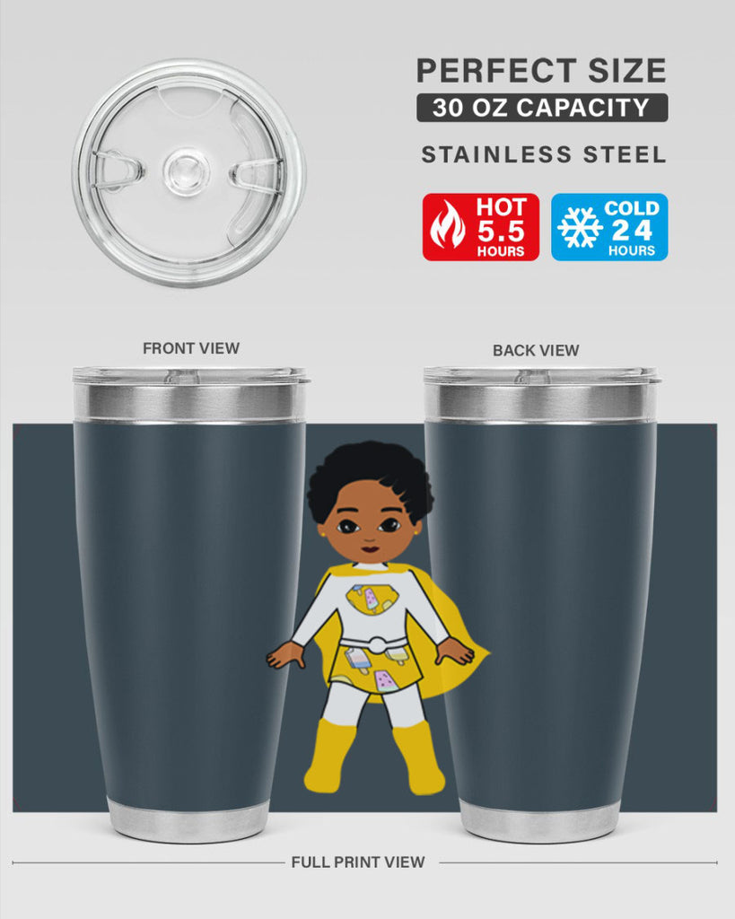 super kid 10#- black men - boys- tumbler