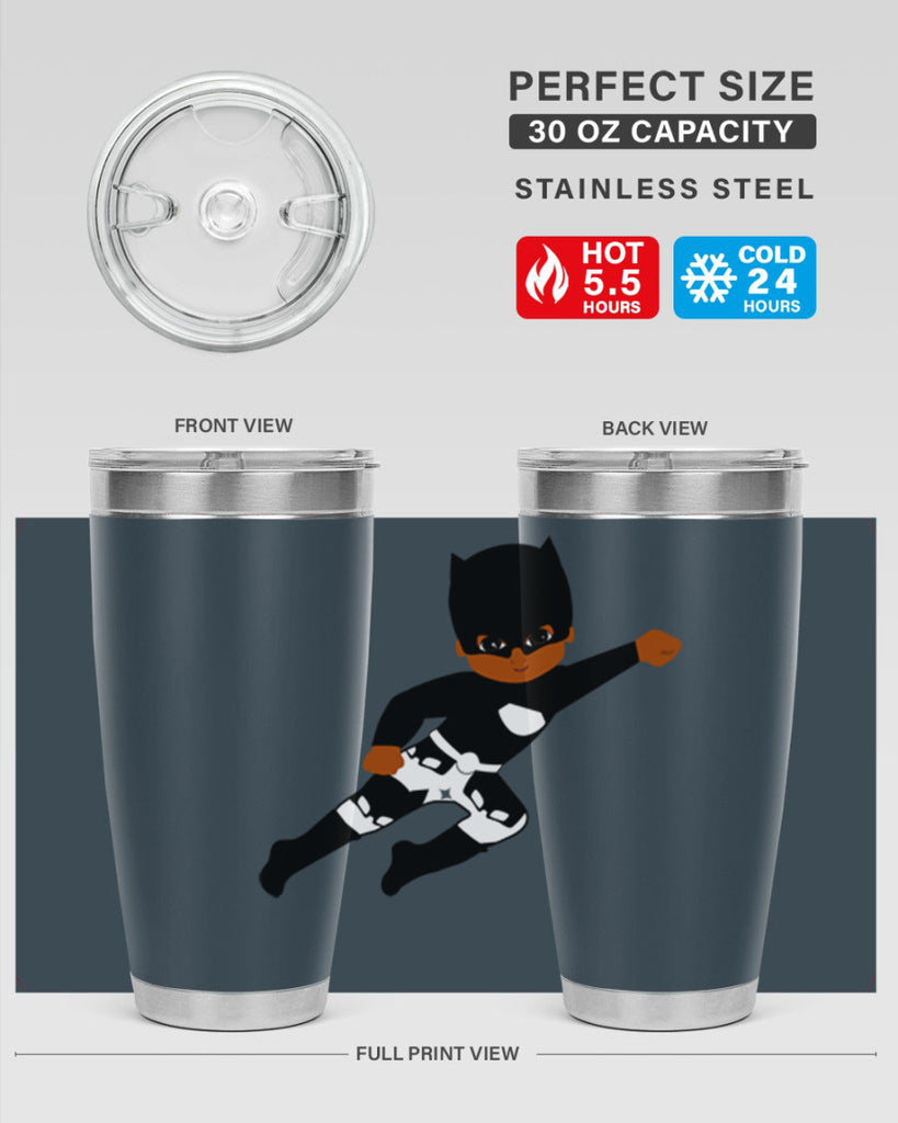 super kid 13#- black men - boys- tumbler