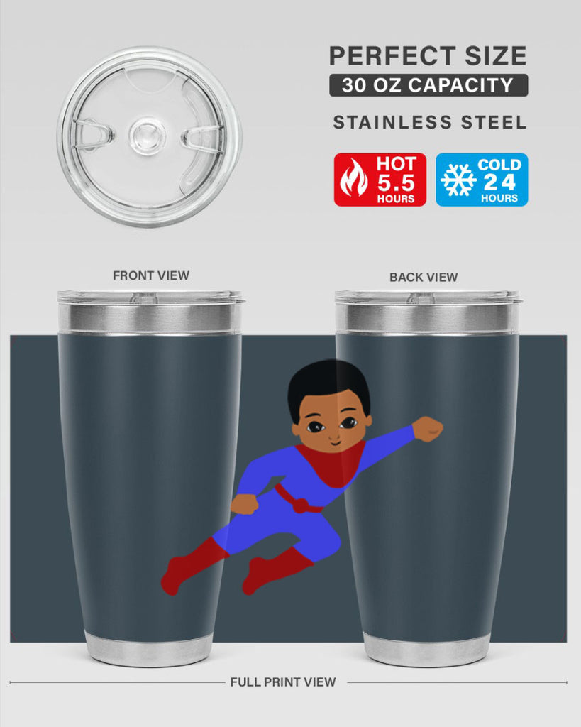super kid 14#- black men - boys- tumbler