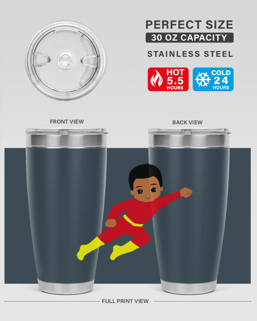 super kid 4#- black men - boys- tumbler