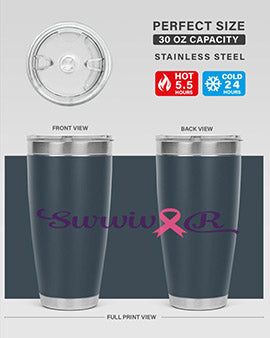 survivor Style 3#- breast cancer- Tumbler