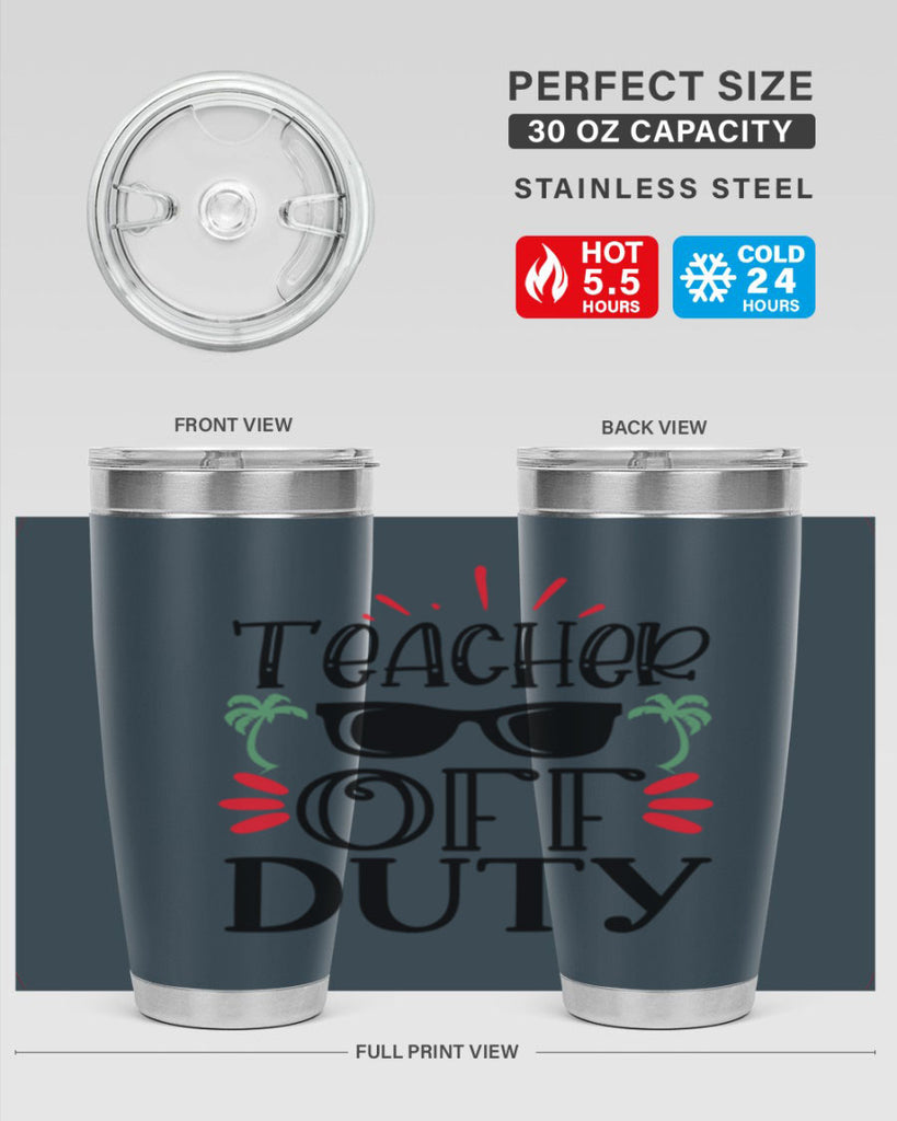 teacher off duty Style 142#- teacher- tumbler