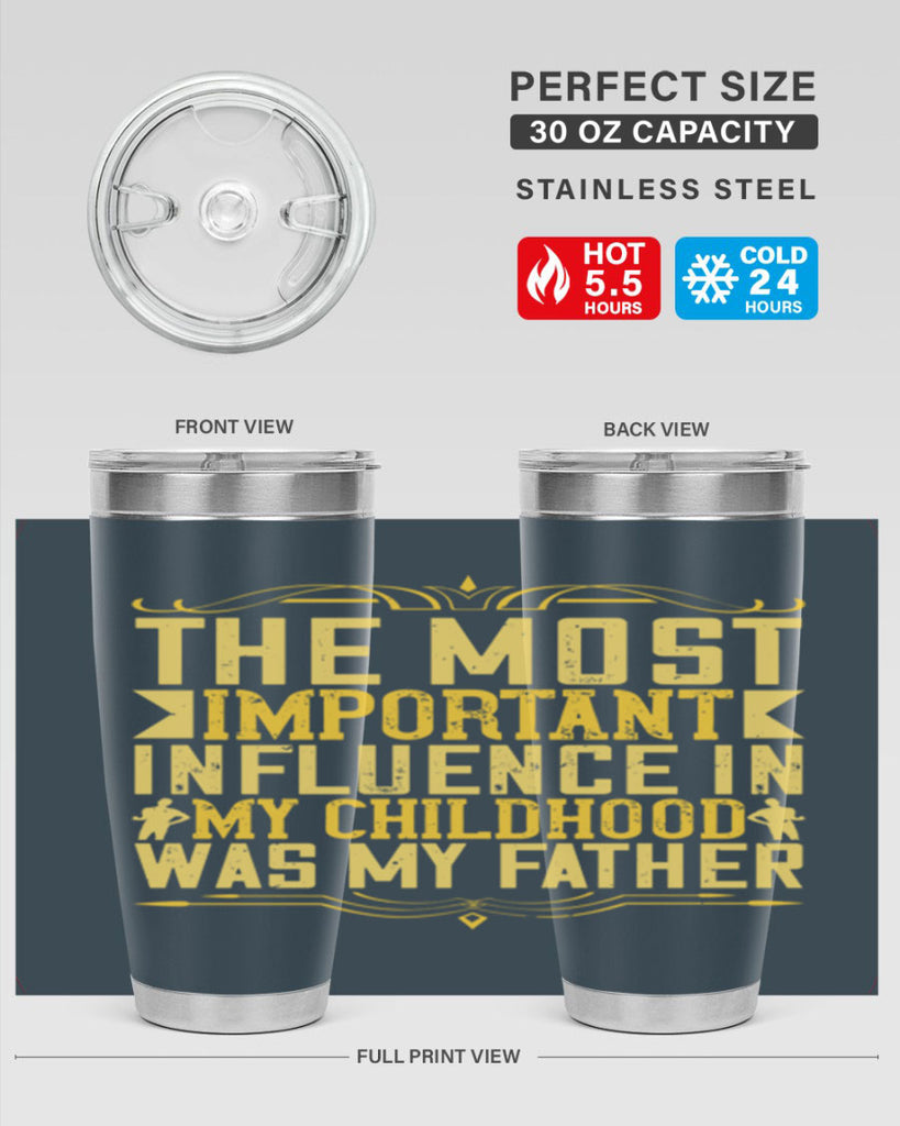 the most important influence in my childhood was my father 16#- Parents Day- Tumbler