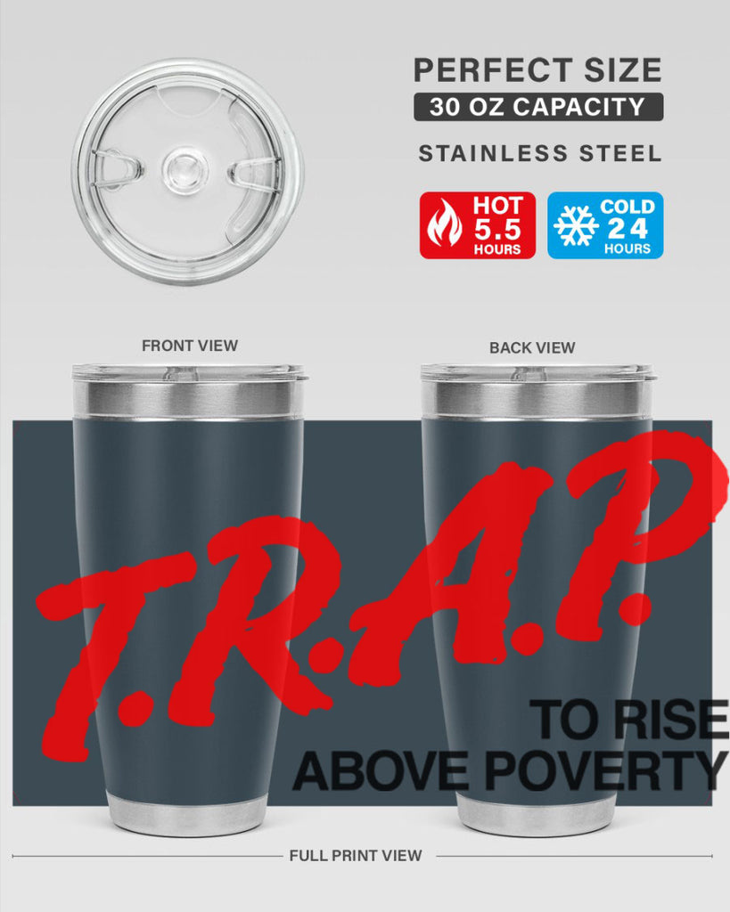 trap 17#- black words phrases- Cotton Tank