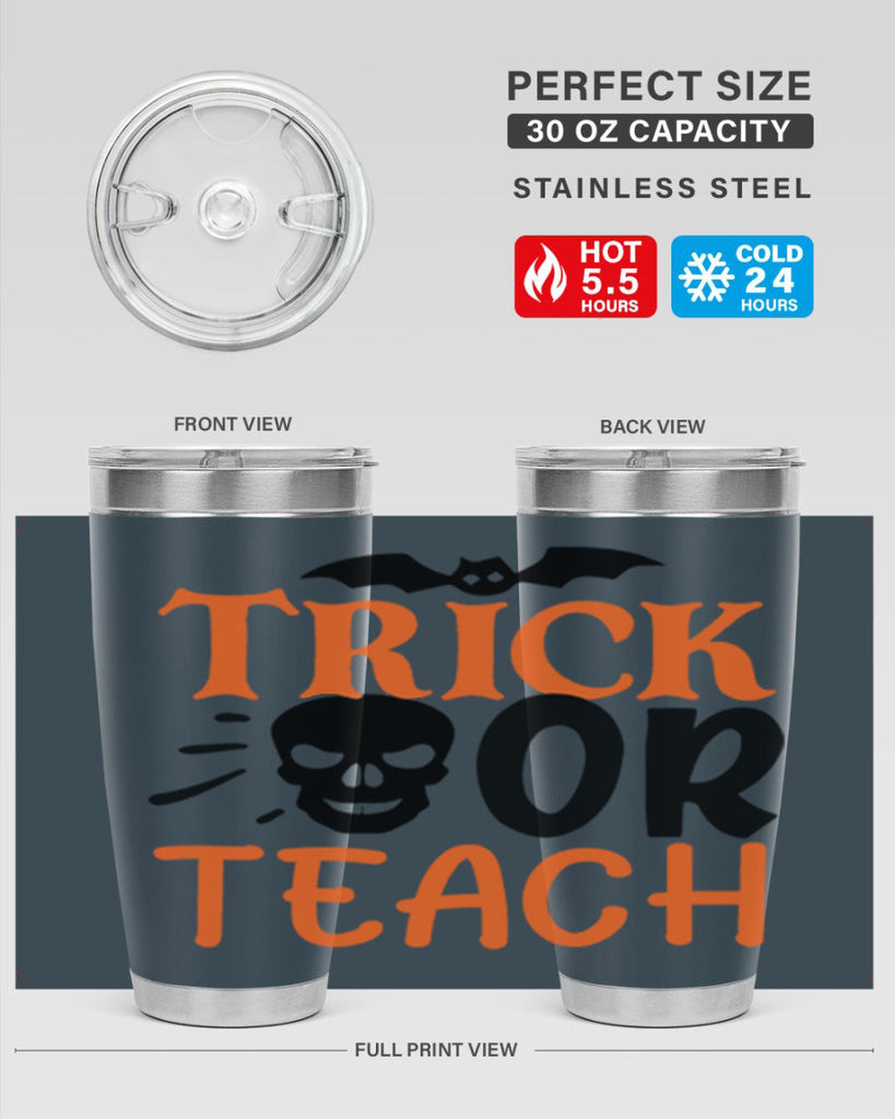 trick or teach 104#- halloween- Tumbler