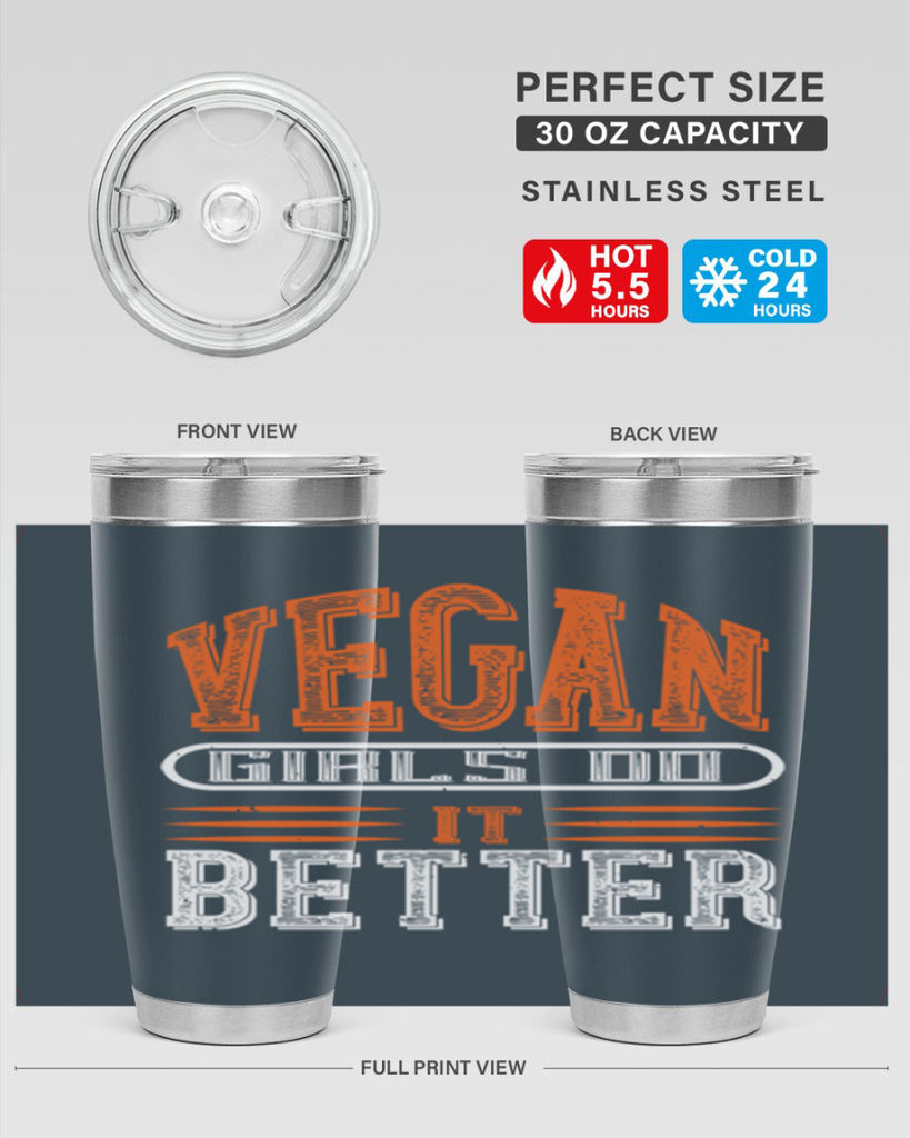 vegan girls do it better 115#- vegan- Tumbler