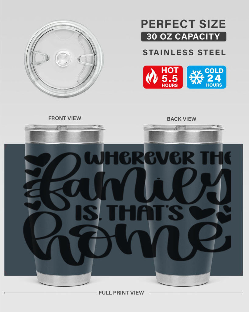 wherever the family is thats home 1#- home- Tumbler