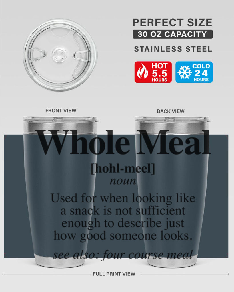 whole meal 10#- black words phrases- Cotton Tank