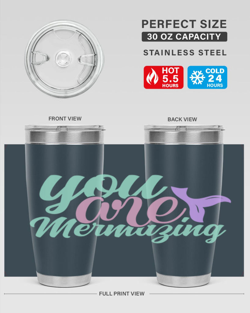 you are mermazing 9#- mermaid- Tumbler
