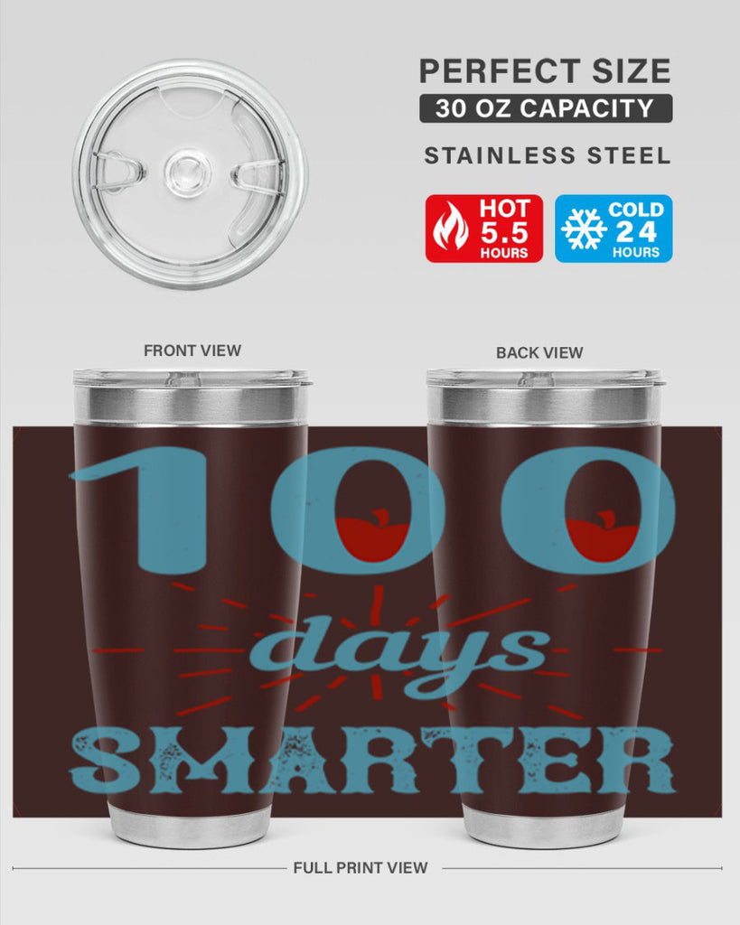 7 days smarter 47#- 100 days of school- Tumbler