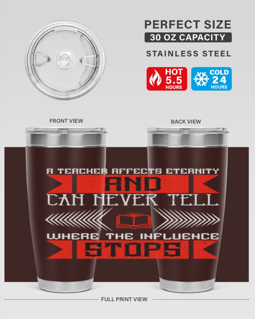 A teacher affects eternity and can never tell where the influence stops Style 110#- teacher- tumbler