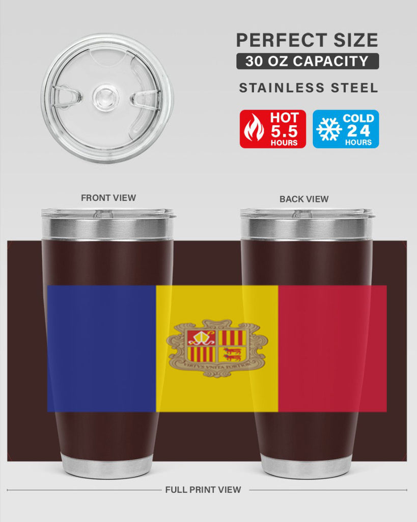 Andorra 194#- world flags- Tumbler