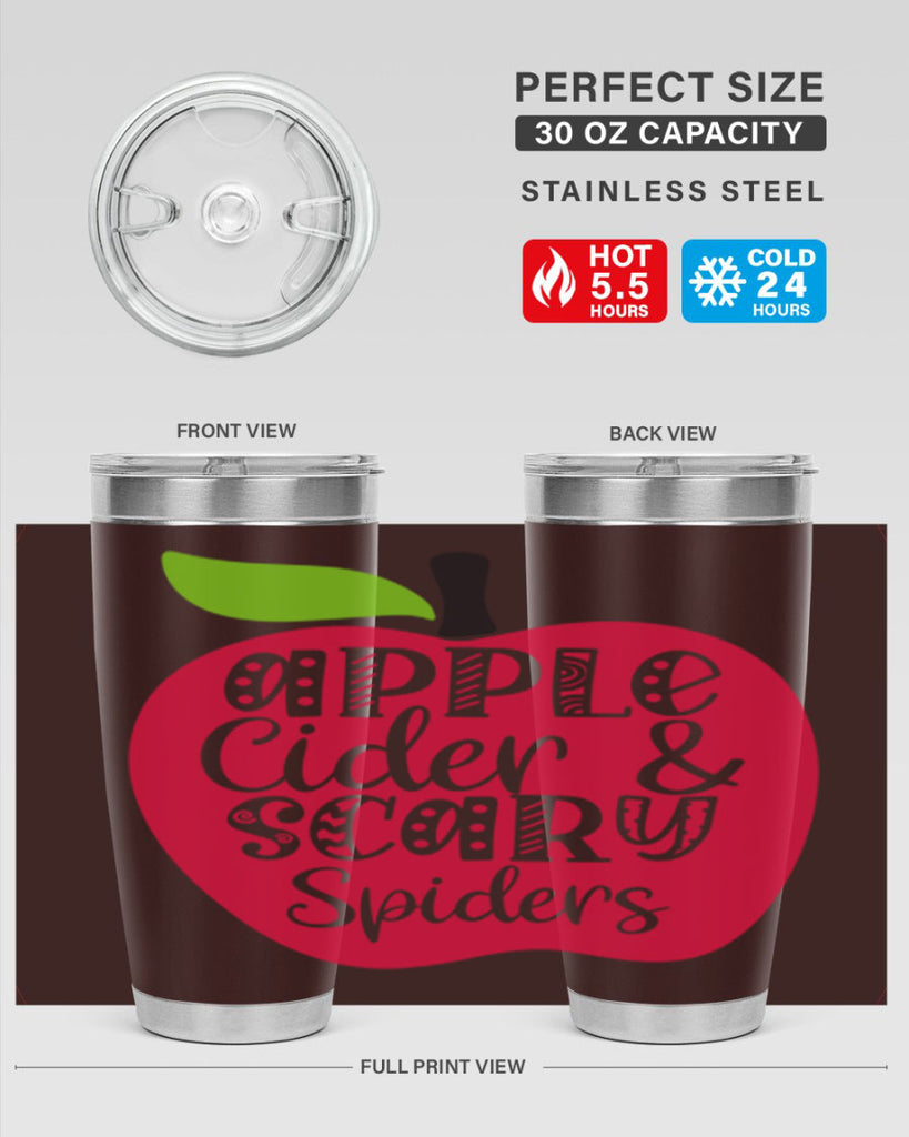 Apple Cider Scary Spiders 10#- fall- Tumbler
