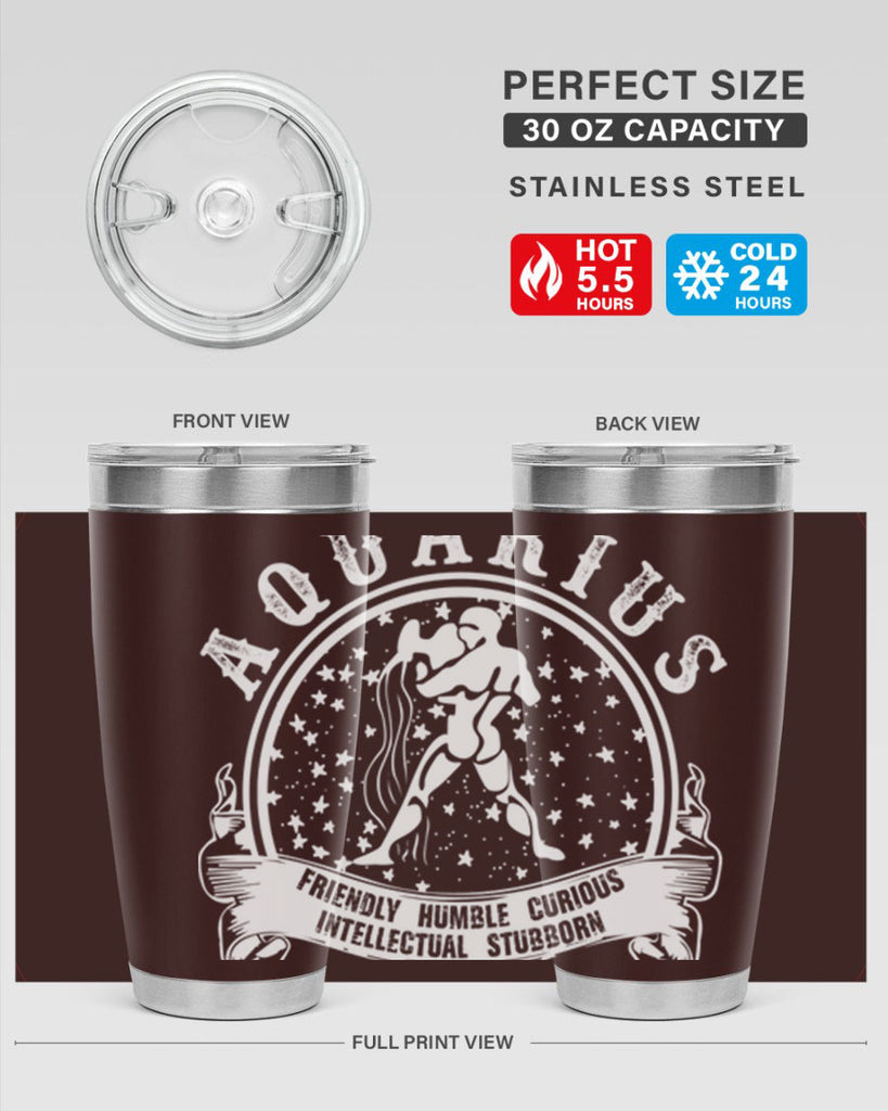 Aquarius 43#- zodiac- Tumbler
