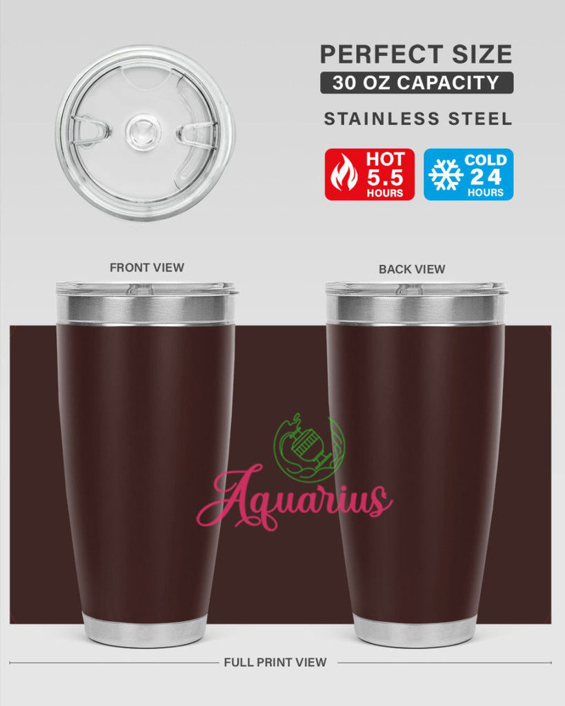Aquarius 70#- zodiac- Tumbler