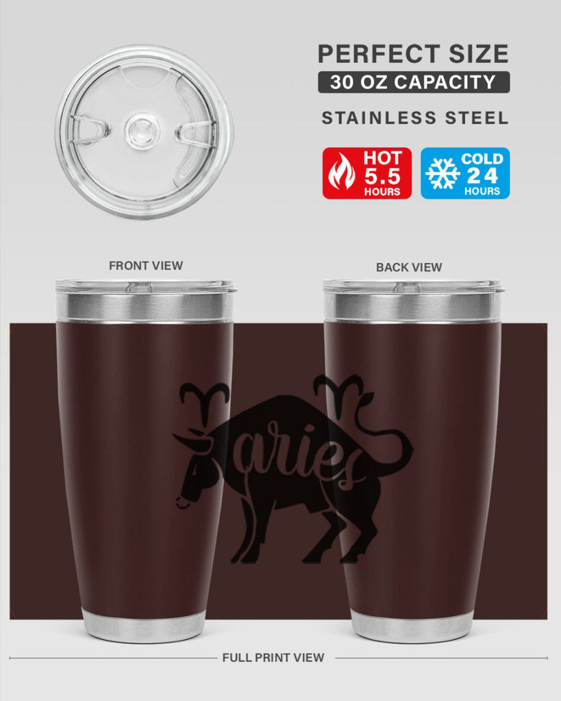 Aries 104#- zodiac- Tumbler