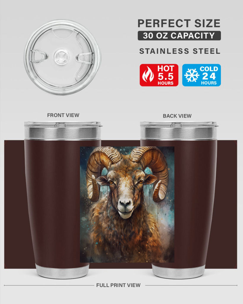 Aries 54#- zodiac- Tumbler