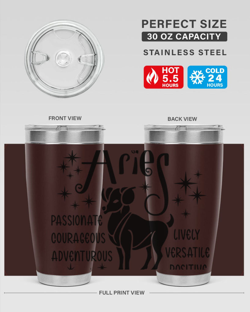 Aries 93#- zodiac- Tumbler