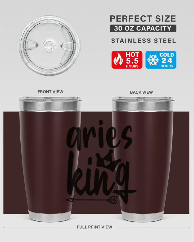 Aries king 108#- zodiac- Tumbler