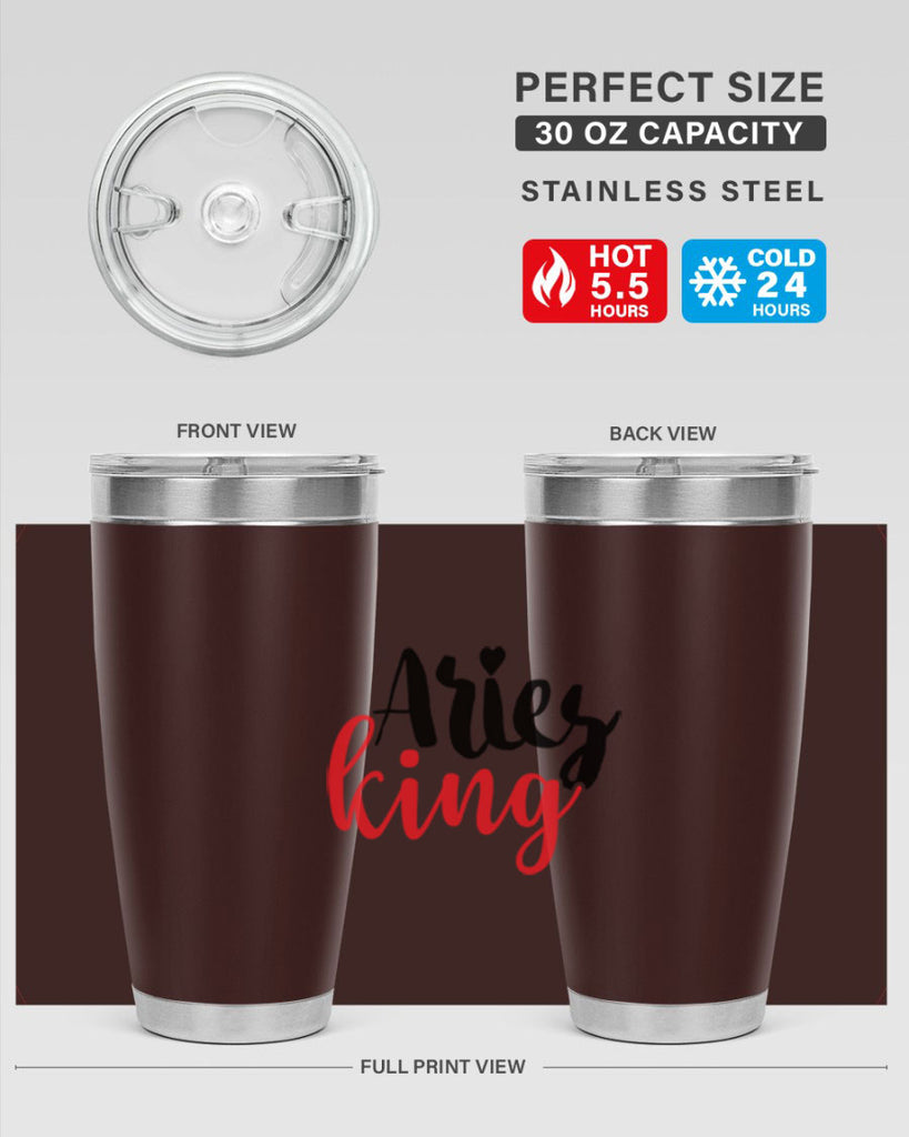 Aries king 96#- zodiac- Tumbler
