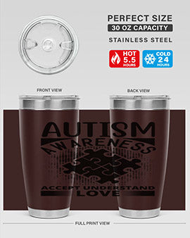Autism awareness Style 43#- autism- Tumbler