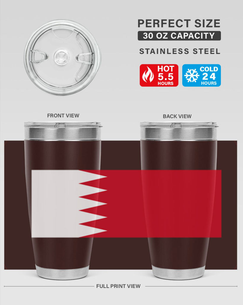 Bahrain 185#- world flags- Tumbler