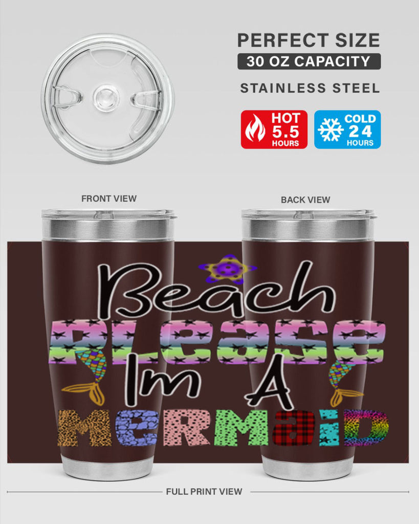 Beach Please Im A Mermaid 59#- mermaid- Tumbler