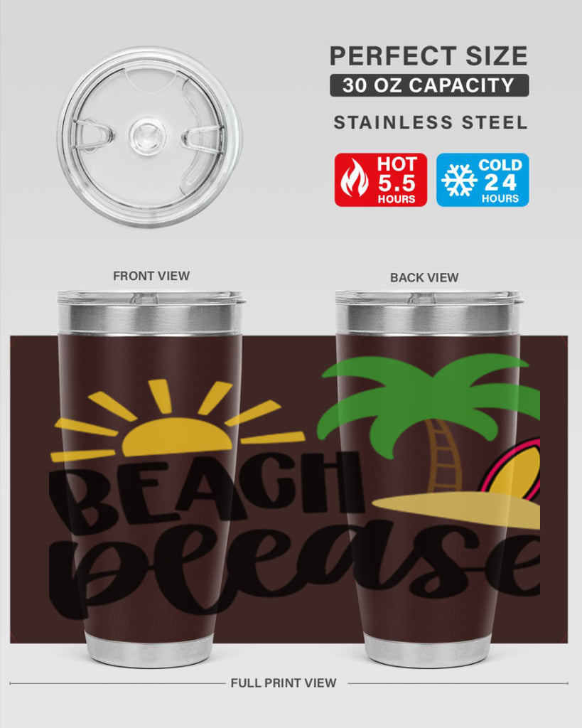 Beach Please Style 51#- summer- Tumbler