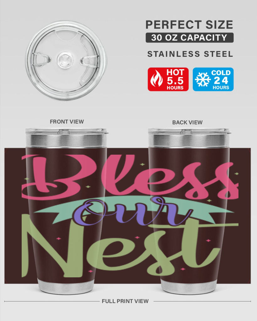 Bless our nest 49#- spring- Tumbler