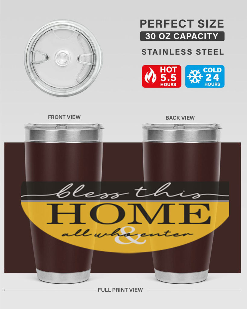 Bless this Home and all57#- spring- Tumbler