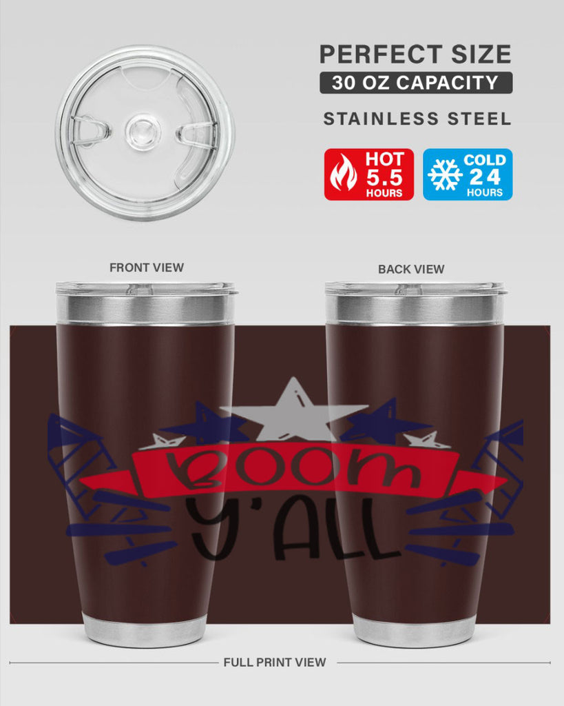Boom Yall Style 146#- Fourt Of July- Tumbler