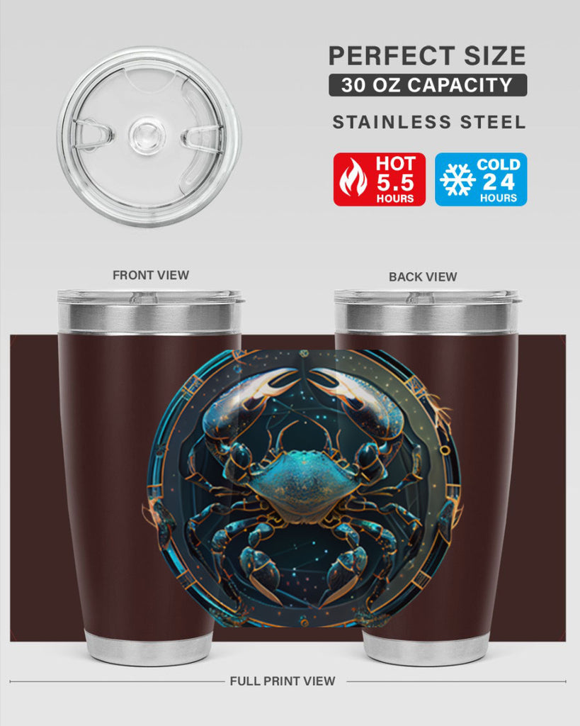 Cancer 147#- zodiac- Tumbler