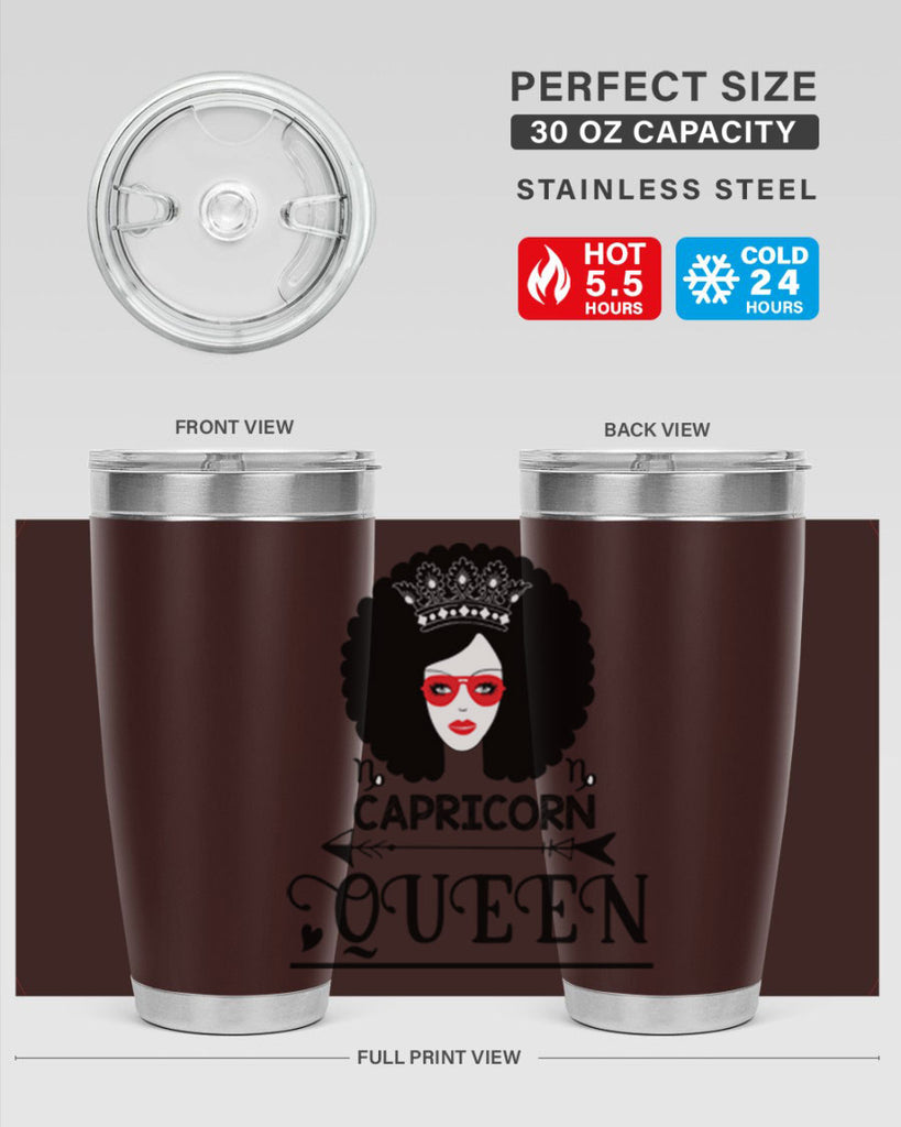 Capricorn queen 197#- zodiac- Tumbler