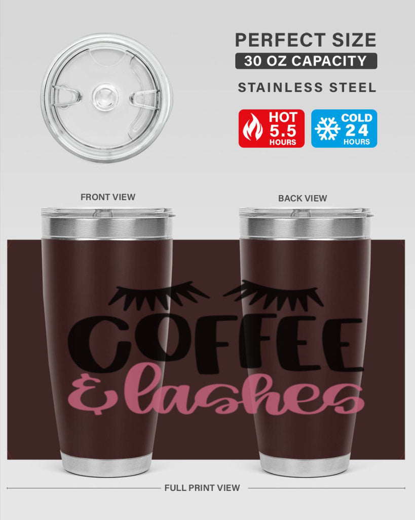 Coffee Lashes Style 110#- make up- Tumbler