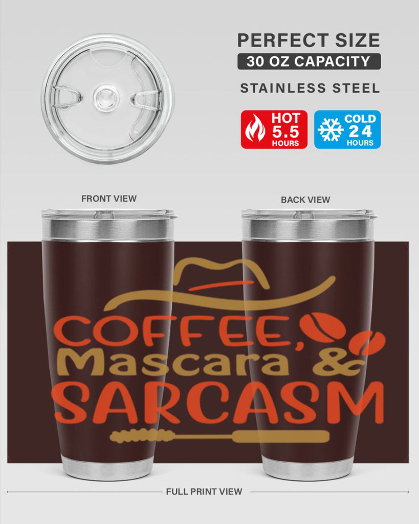 Coffee Mascara Sarcasm 21#- fashion- Cotton Tank