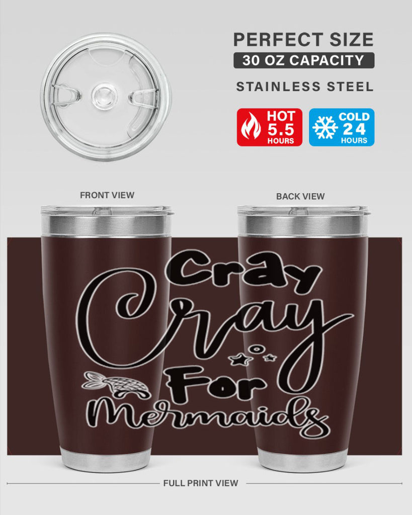 Cray Cray For Mermaids 88#- mermaid- Tumbler