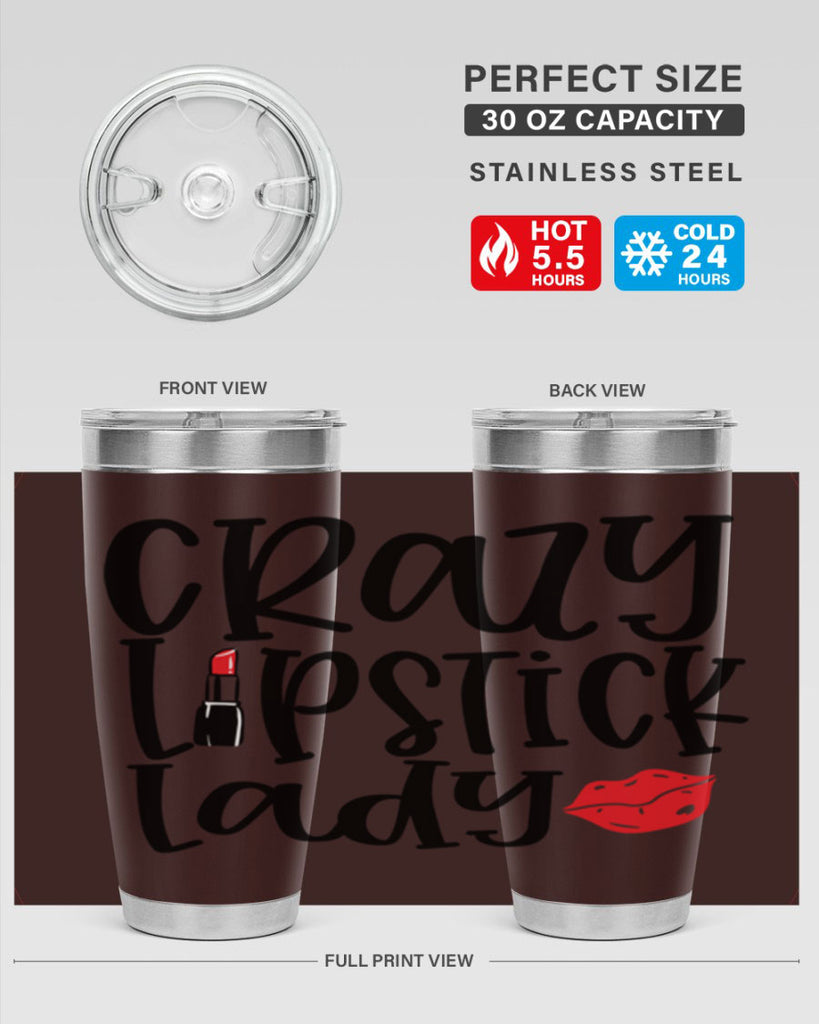 Crazy Lipstick Lady Style 240#- make up- Tumbler