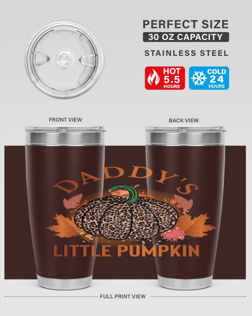 Daddys Little Pumpkin 67#- fall- Tumbler