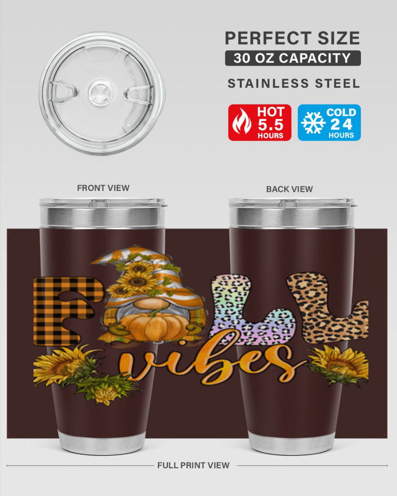 FallVibesFallGnome 164#- fall- Tumbler
