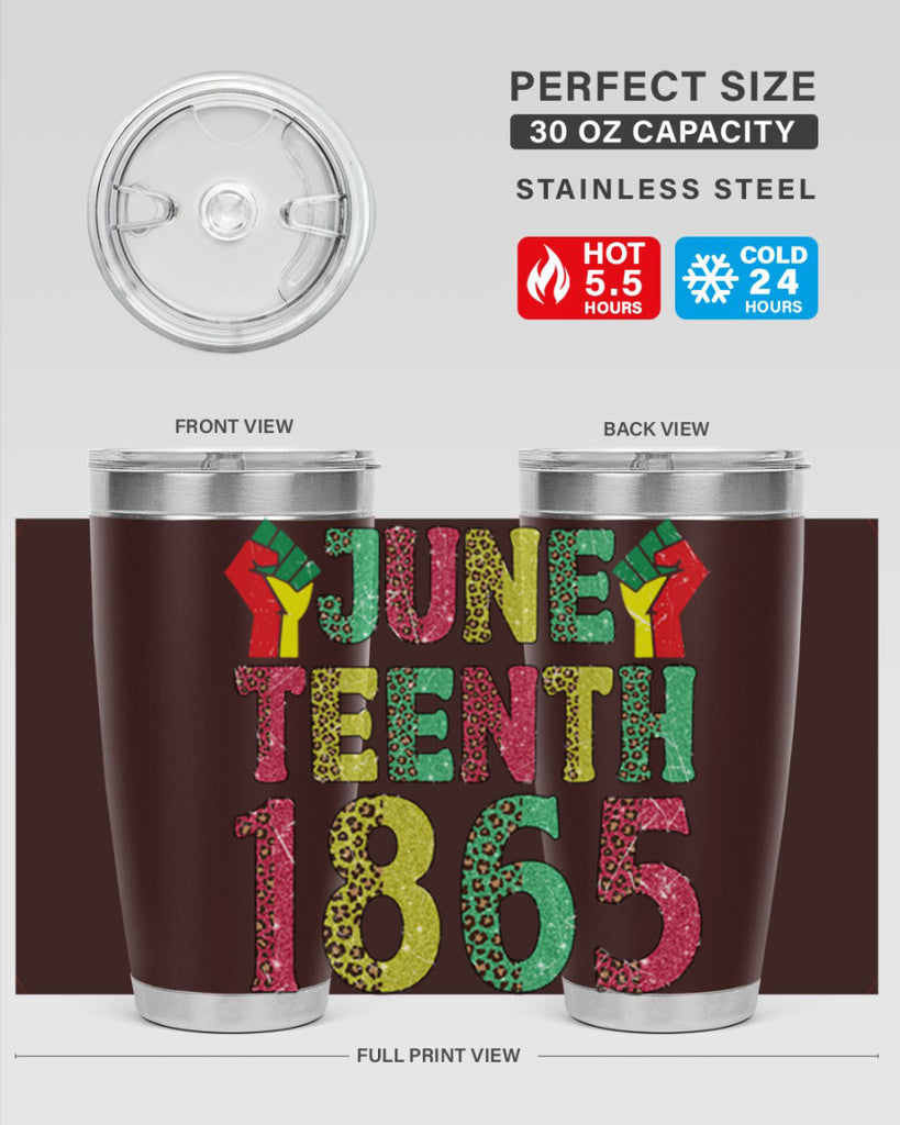 Fist Juneteenth Since 1865 Design Png 10#- Juneteenth- tumbler