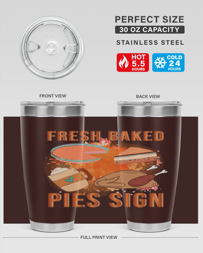 Fresh Baked Pies Sign 187#- fall- Tumbler