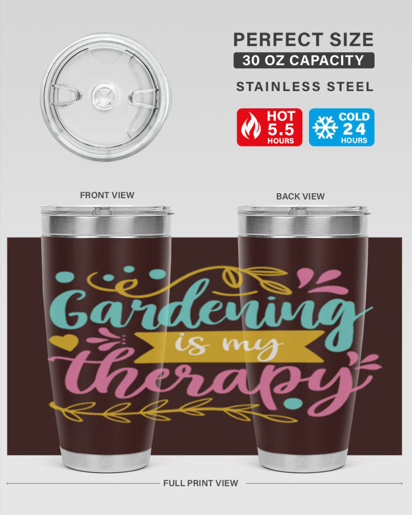 Gardening is my therapy Style 66#- summer- Tumbler