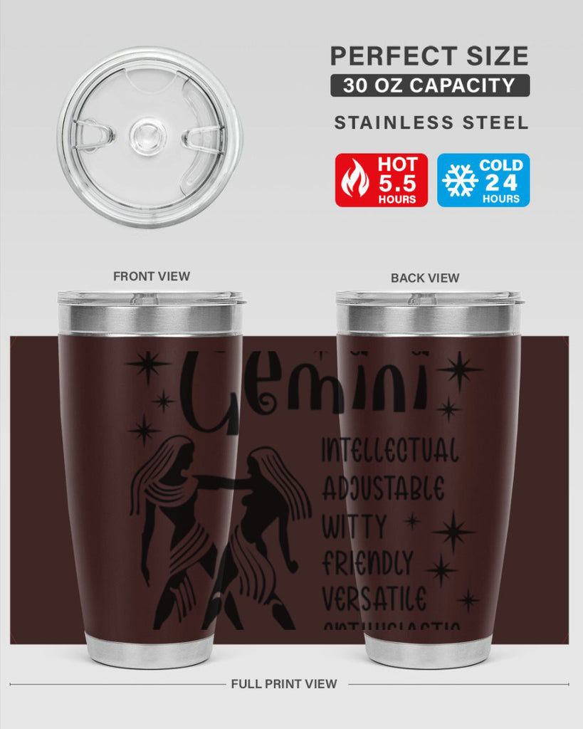 Gemini 217#- zodiac- Tumbler
