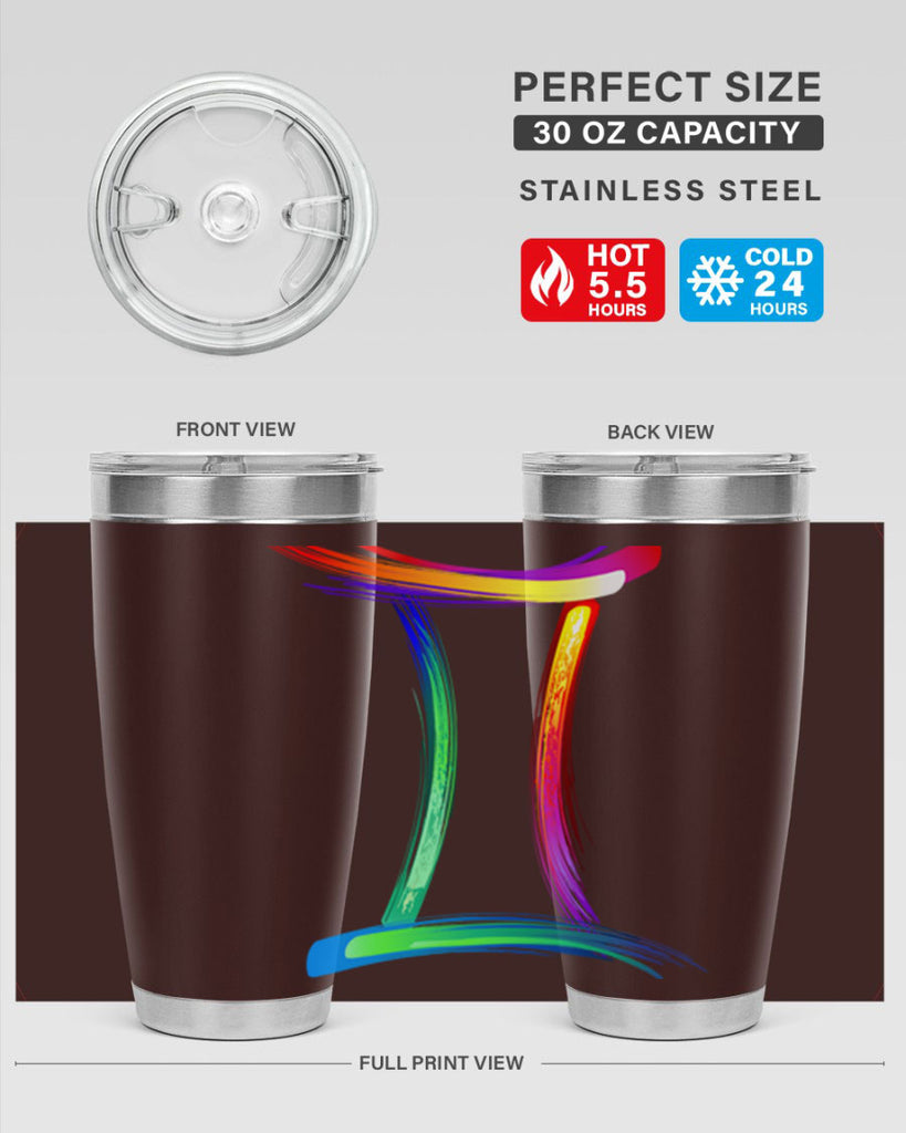 Gemini 222#- zodiac- Tumbler
