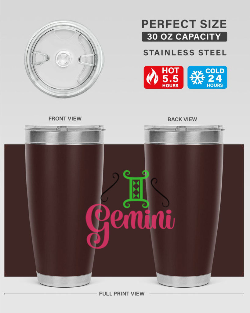 Gemini 224#- zodiac- Tumbler