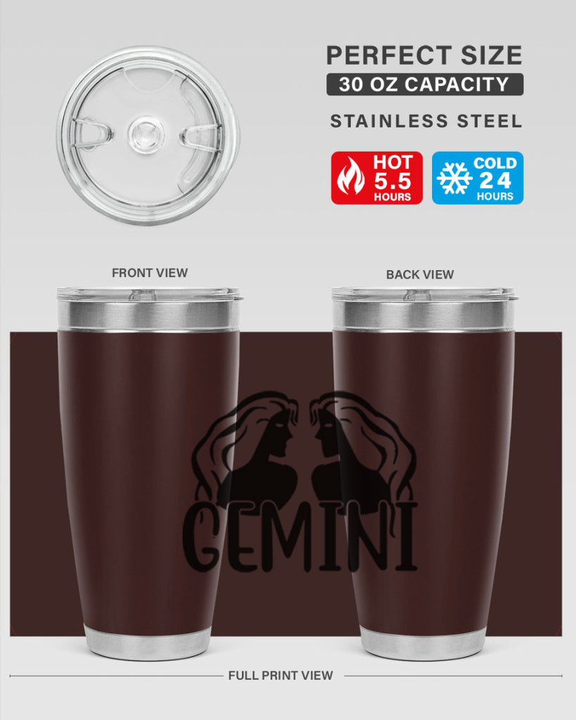 Gemini 227#- zodiac- Tumbler