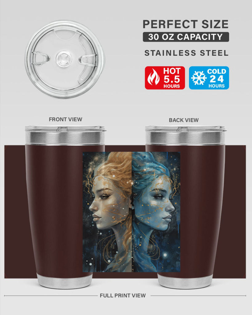 Gemini 56#- zodiac- Tumbler