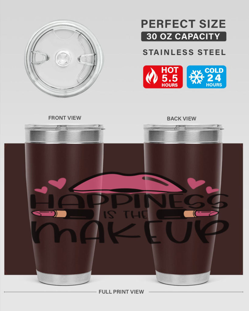 Hapiness Is The Makeup Style 95#- make up- Tumbler