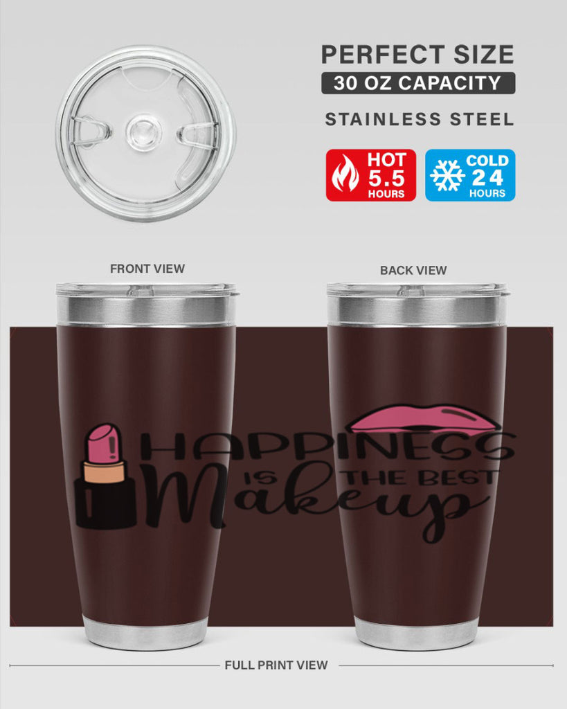 Happiness Is The Best Makeup Style 93#- make up- Tumbler